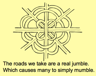 Overpass jumble mumble poem