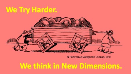 Square Wheels Cartoon Image