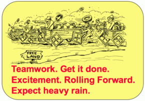 Square Wheels One image haiku poem and thought on teamwork