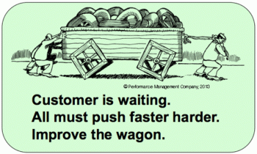 Square Wheels One Haiku customer is waiting