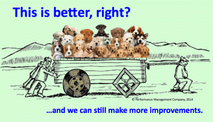 Square Wheels One Puppies Better green