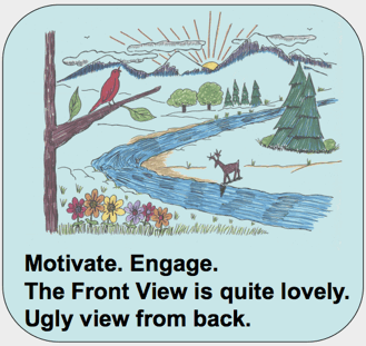 Business Haiku Square Wheels View Front Haiku ugly view from back