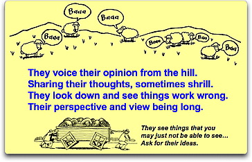 Spectator Sheep poem Square Wheels One