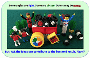 Square Wheels LEGO image about organizational improvement