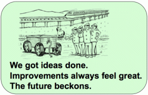 square wheels business haiku poem