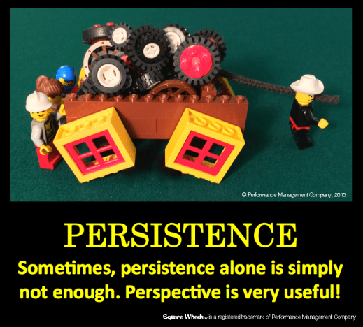 A Square Wheels image and poster on Persistence by Scott Simmerman