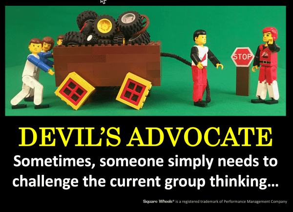 Don't just do something, stand there and look for Square Wheels