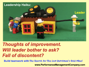 Business haiku of Square Wheels and employee engagement and leadership
