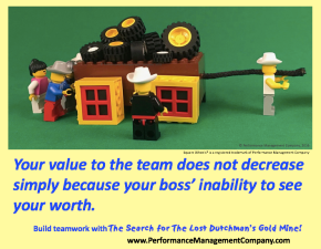 Your personal value and contribution to the team does not depend on your boss
