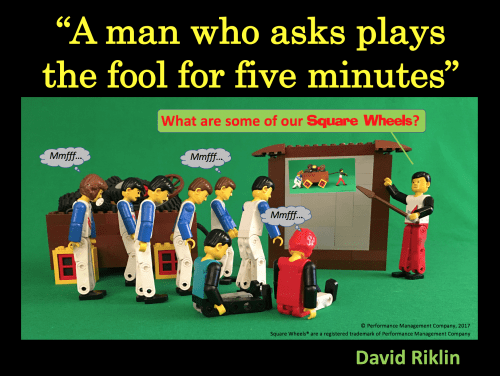 David Riklin quote on being foolish