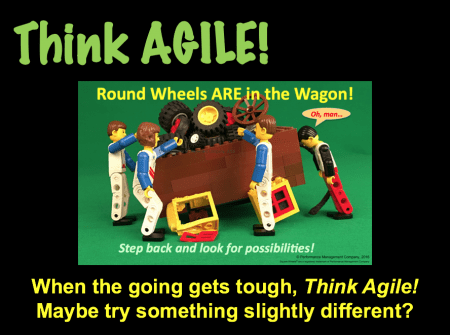 Agile Thinking around using Round Wheels instead of Square Wheels